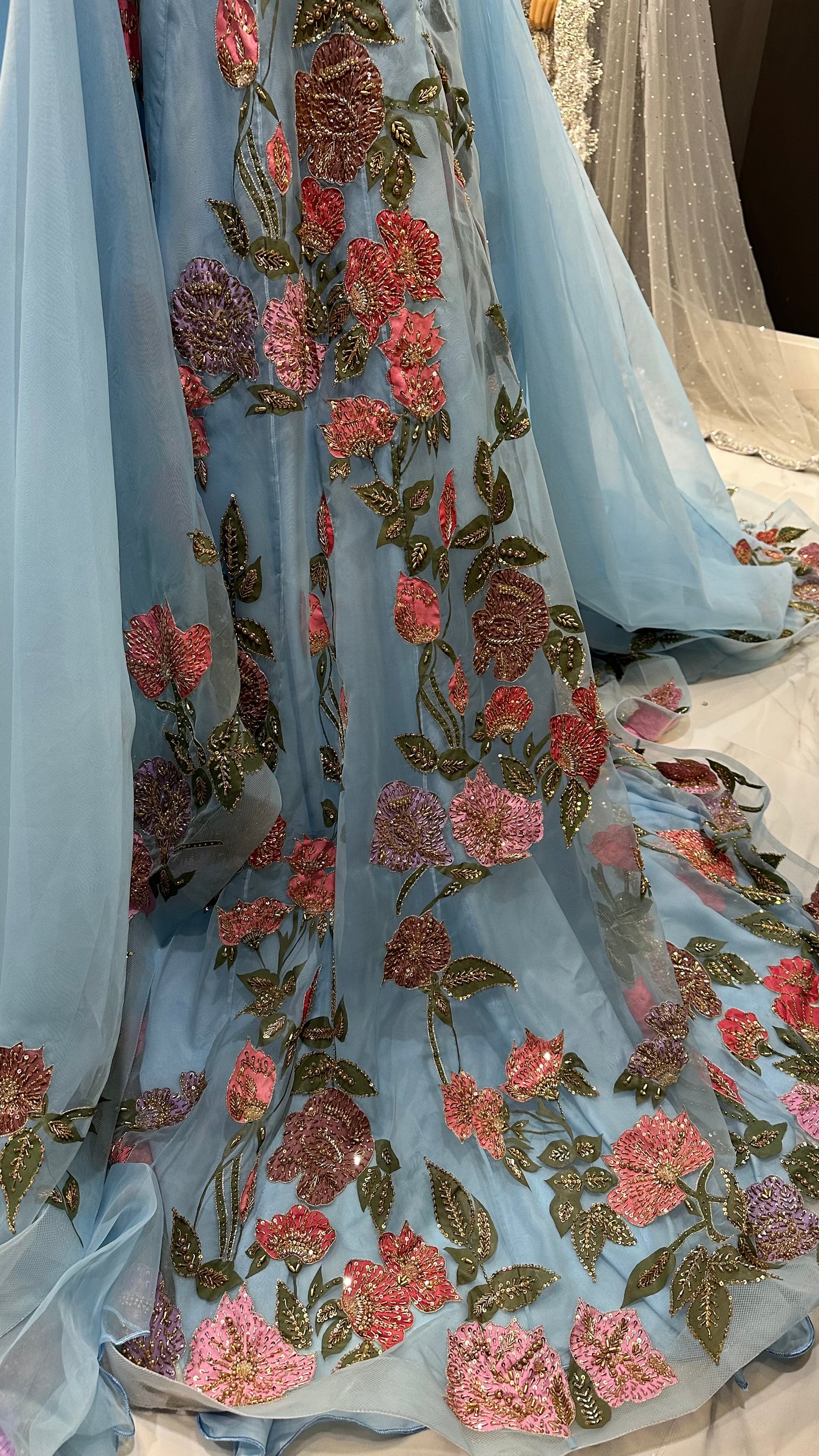 Hand painted gown