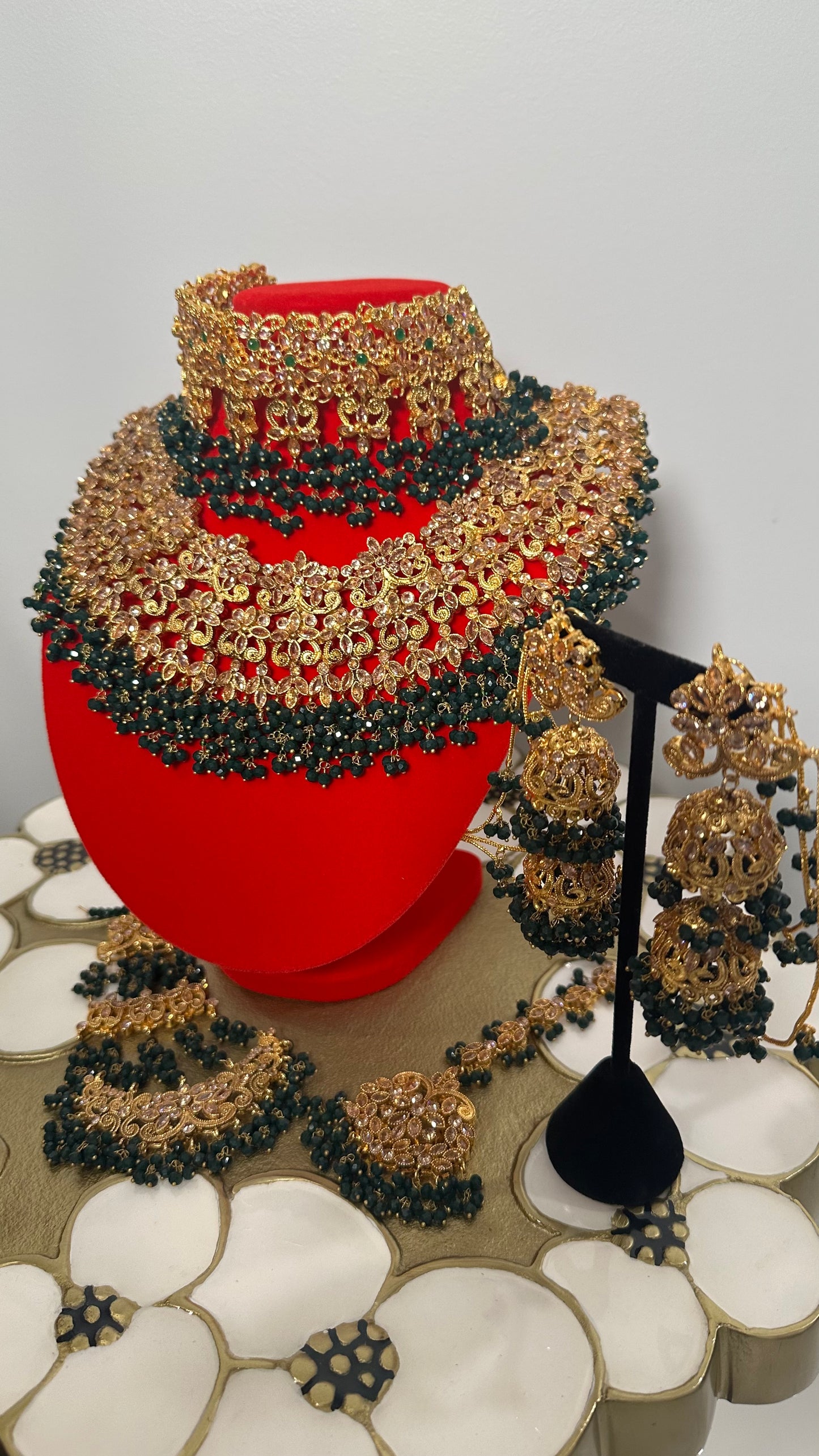 Dulhan Double necklace set