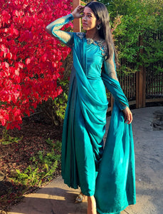 Peacock silk