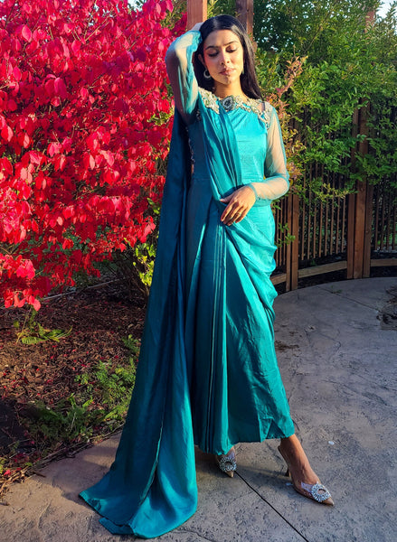 Peacock silk